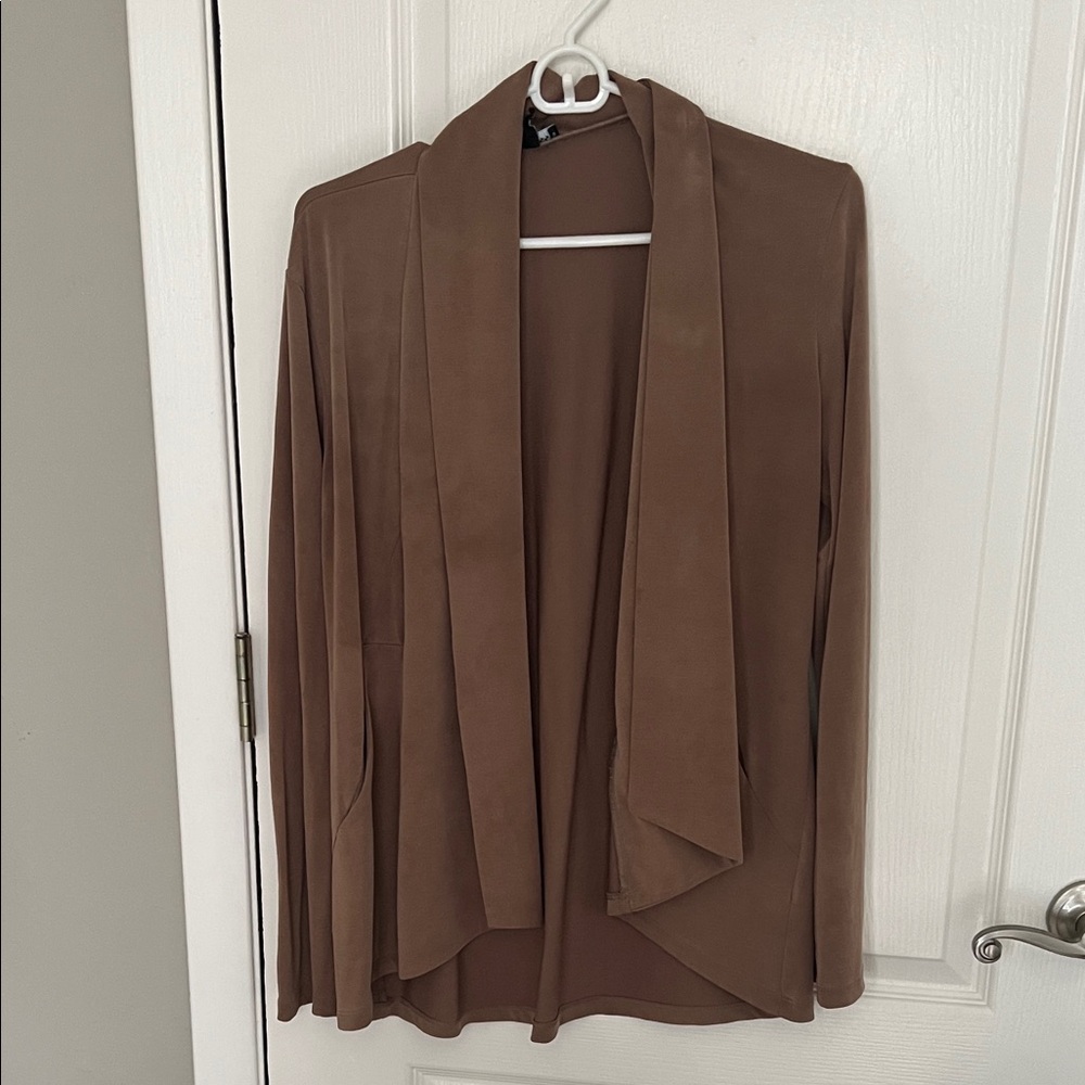 Express Chocolate Long Sleeve Cardigan